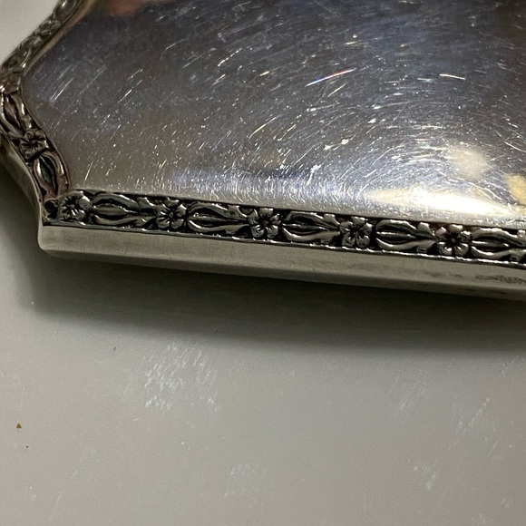 VTG. Sterling Hammered Webster Perfume Flask - Picture 6 of 6